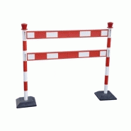 Barrière de chantier avec barrière double barrière double