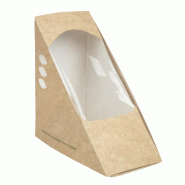 Boîtes sandwichs triangles kraft standards 65mm (x500) - 72 x 680 x 930 mm - VEGWARE - 0615402179614 Boîtes sandwichs triangles kraft standards 65mm (x500) - 72 x 680 x 930 mm - VEGWARE - 0615402179614