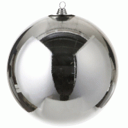 Boule en plastique argent brillant Ø25cm