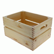 Caisse bois naturel L36xP27xH20cm