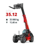Chariot télescopique fixe  grosse capacité - Magni TH - HTH 35.12