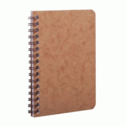 Clairefontaine Lot de 5 Carnet Age Bag 9,5x14, 100p./50 feuilles 90 g/m² reliure intégrale, couv. Coloris tabac, quadrillé 5x5 - 3329680785920