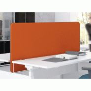 Cloison acoustique pour bureaux bench réglable en hauteur - Drive - MDD - Noir