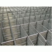 Clôture grillagée - panneaux grille serru acier galva - l2000 x l1600 mm - 12 kg