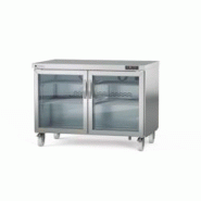 CORECO Meuble Froid Haut Rendement - 2 Portes Vitrees - 0C/+8C - 1228X805X915 - Interieur Et Exterieur Inox Aisi 430 - Roulettes SDV-48 - Acier inoxyd CORECO Meuble Froid Haut Rendement - 2 Portes Vitrees - 0C/+8C - 1228X805X915 - Interieur Et Exterieur Inox Aisi 430 - Roulettes SDV-48 - Acier inoxyd