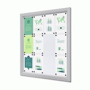 Exposiciónate Vitrine Extérieure Verrouillable Slim 12 x A4 SCTE12xA4PH - argenté aluminium 8596052167942