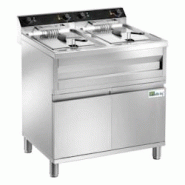 Friteuse Électrique 24L Double sur coffre Tri 400V avec Robinet et Relais de Puissance - FRF212C Friteuse Électrique 24L Double sur coffre Tri 400V avec Robinet et Relais de Puissance - FRF212C