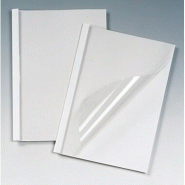 GBC Boîte de 100 chemises à reliure thermique, A4, dos de 6 mm, coloris blanc - IB370045