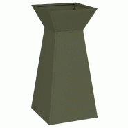 Helloshop26 - Jardinière à pilier moderne décoration jardin 35 x 35 x 73 cm en matériaux durables olive 02_0052402 - 3000237400250