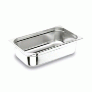 Lacor Bol Gastronorme GN 1/1 Acier inoxydable 18/10, 15 cm 20,6 L - Acier inoxydable 18/10 66115