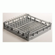 Panier carré pour 15 assiettes plates ø 28 cm ou 12 creuses à partir du ø 18 cm - 52700 Panier carré pour 15 assiettes plates ø 28 cm ou 12 creuses à partir du ø 18 cm - 52700