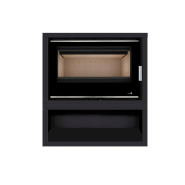 Poêle ecodesign portimao-sl-895-s-box - 9kw + ventilation - 960 x 617 + 350 x 457 mm