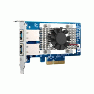 Qnap qxg-10g2t adaptateur réseau-pcie 10 gbe rj45 x2 - qxg-10g2t