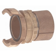 Raccord pompier bronze femelle à verrou : 80/90 - 300706 Raccord pompier bronze femelle à verrou : 80/90 - 300706