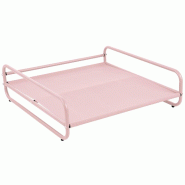 Structure pour fauteuil et pouf de salon de jardin modulable rose - rose acier 114940
