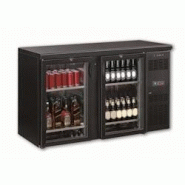 Tecfrigo Arrière de bar 349 Litres, 2 portes battantes vitrées, noir, à poser, 320 W, 220 V - MONO - noir 3666562009423 Tecfrigo Arrière de bar 349 Litres, 2 portes battantes vitrées, noir, à poser, 320 W, 220 V - MONO - noir 3666562009423