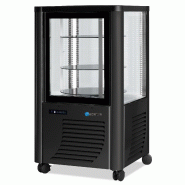 Vitrine réfrigérée positive Rotative 230L 4 faces vitrées SCAIOLA - Noir_0