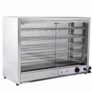 Cuistance Vitrine chauffante professionnelle inox L 865 mm FW805 – thermostat réglable, grilles ajustables - gris FW805 Cuistance Vitrine chauffante professionnelle inox L 865 mm FW805 – thermostat réglable, grilles ajustables - gris FW805