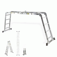 Échelle multi-usage en aluminium pliable 4 x 4