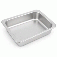ECOLOMIQUE - 6 Pcs - Barquette inox scellable GN 1/8 160x130mm H36mm - argenté inox 294GNOX1836 ECOLOMIQUE - 6 Pcs - Barquette inox scellable GN 1/8 160x130mm H36mm - argenté inox 294GNOX1836