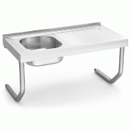 FRICOSMOS Evier suspendu avec couvercles 1C,ED 800x500x450 mm. Dimensions cuve 370x340x120 mm. - inox 050416OST