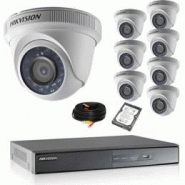 Hkv8d1080 - kit de vidéosurveillance hikvision 8 dômes 1080p hd avec disque dur