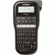 Imprimante d'étiquettes Brother P-touch PT-H110 avec clavier QWERTZ - noir PT-H110 Imprimante d'étiquettes Brother P-touch PT-H110 avec clavier QWERTZ - noir PT-H110