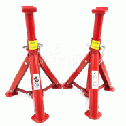 Jeu de Chandelles Acier Pliables 2000 kg Ht. 275 à 365 mm - Normes TUV - GS - 843020 - Beast - gris acier 5907698018117