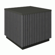Podium bas Vertigo T01 MDF noir et noir 45x45x40cm