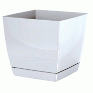 Prosperplast - Pot Begonya Fresh Quadro 13,5 cm, blanc - blanc plastique ZA458