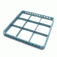 Réhausse pour panier de lave-vaisselle 50x50 cm avec 9 compartiments pour grands verres | Maxima - 9507105