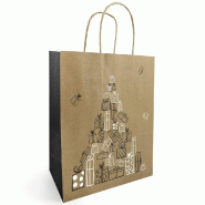 Sac kraft Festivity 35+14X41 cm - par 50