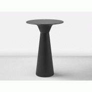 Table mange-debout Essens avec plateau en marbre et piètement en polyéthylène recyclable Table mange-debout Essens avec plateau en marbre et piètement en polyéthylène recyclable