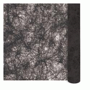Thouy Chemin de table Romance noir en rouleau 0,30 x 10 m - 3661652002100