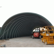 Tunnel de stockage cathédrale s / ouvert / structure en acier / couverture en pvc