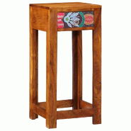 VidaXL Table d'appoint florale avec tiroir Marron 35 x 35 x 75 cm Modèle Ombre Psi Prime Plus - 4016528