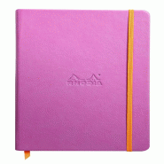 Webnotebook Rhodiarama lilas A5, 192p./96 feuilles ivoire 90 g/m² brochées, ligné - violet 118751C