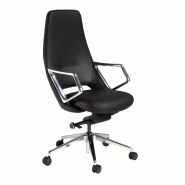AC ANGEL CERDA Angel Cerdá Fauteuil de bureau pivotant en similicuir noir 4218C 57 x 68 x 113 - noir fourrure 8435631043966