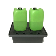 Bacs de rétention empilables 30L - avec ou sans caillebotis - fabriqués en France - BCRTTHDGR-PU50/CLB_0