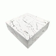 Boîte pâtissière décor Atelier Signature 300x300x100mm par 80 pièces JORIDEAL - blanc en carton 3519400543095