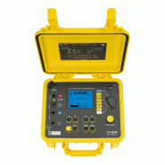 CHAUVIN ARNOUX - Contrôleur d'isolement graphique à tension d'essais programmable 40V-5kV 10 Tohm - Boîtier chantier IP53 - Enregistrement de données - USB