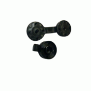 Clips de fixation indémontables pour filets - Lot de 50 - Léger, Noir, Anti UV