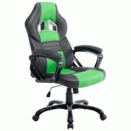 CLP Fauteuil de bureau / Gaming Pedro Noir / Vert - vert polyester 1915384125 CLP Fauteuil de bureau / Gaming Pedro Noir / Vert - vert polyester 1915384125