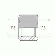 Droit femelle SAE x femelle SAE - 1"1/16' , 24.69