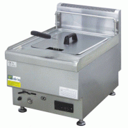 Friteuse à gaz à poser - 1 ou 2 cuves - 10L ou 2x10L - Thermostat de régulation et sécurité Friteuse à gaz à poser - 1 ou 2 cuves - 10L ou 2x10L - Thermostat de régulation et sécurité