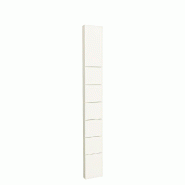 Montant Totem 6 rainures 10x30x245 cm - blanc premium ST9