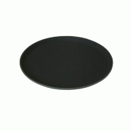 Plateau de service anti-dérapant - 28cm - Beaumont - noir plastique polypropylène 3591