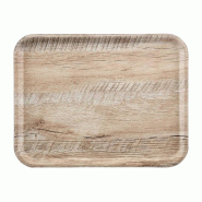 Plateau stratifié surface grainée Madeira chêne clair 43 cm | Cambro - DR580