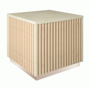 Podium bas Vertigo T01 MDF naturel et érable 45x45x40cm