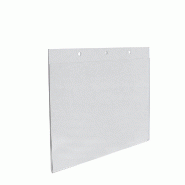 Porte affiche A4 horizontal - Polystyrène 2mm - Transparent